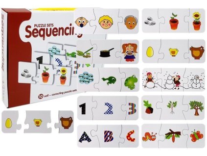 Edukativní Skládačka Puzzle Učení 10 Spojení