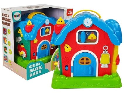 Hudební Stodola Zvířata Farma Zvuky Hudba Červená