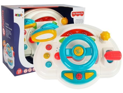 Dětský Interaktivní Volant Klakson Zvuk Světlo