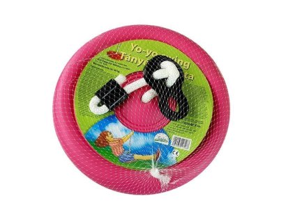 Dětská růžová zahradní talířová houpačka kruhová 423