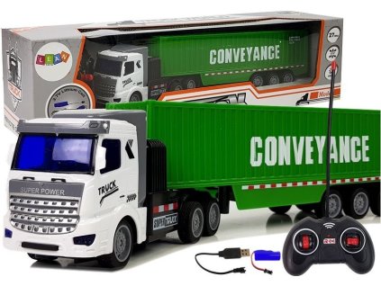 Zelený Dálkově Ovládaný Nákladní Vůz 27 Mhz 1:48