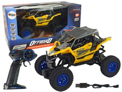 Terénní Auto Off-Road Dálkově Ovládané 2,4 GHz 1:16 Žluté