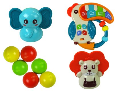 Edukační stolek Skluzavka pro Míčky Pianinko Koš Zubatá Kola