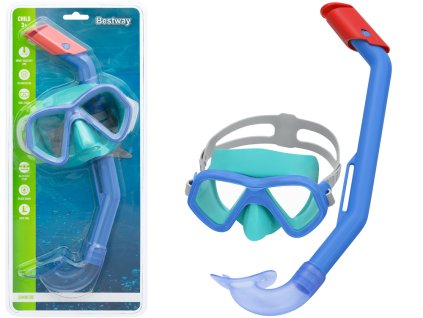 Sada Na Potápění Mask+Šnorchl Modrá Bestway 24023