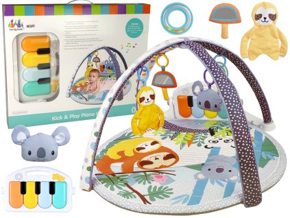 Edukační Hrací Podložka Koala s Pianem a Závěsnými Hračkami