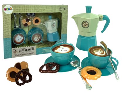 Sada Pro Kávu Kavárna Sušenky Modrá
