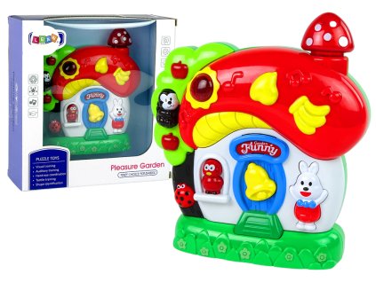 Hrací hudební domeček pro kojence Zvířátka