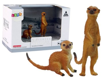 Sada 2 Figurek Surikaty Surikata Zvířata Světa