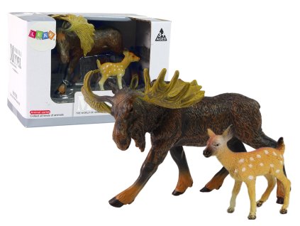Sada 2 figurek Los Srnec Lesní Zvířata Figurka