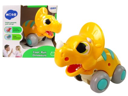 Žlutý Triceratops na Kolečkách Figurka