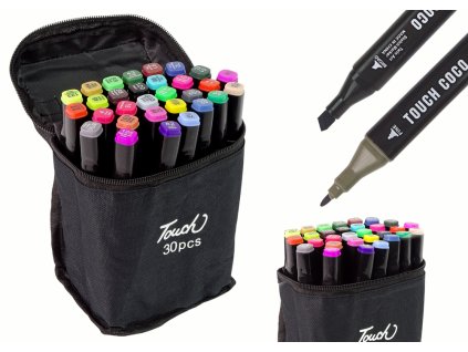 Sada Alkoholových Markerů Touch 30 ks Pouzdro Markerů