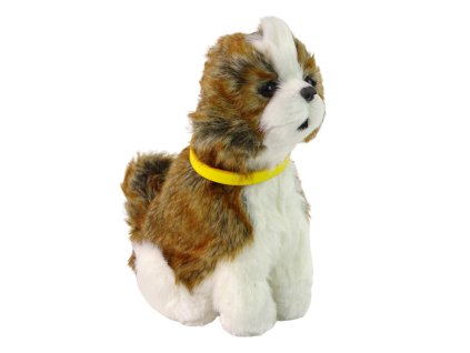 Interaktivní Plyšový Pes Shitzu Štěká Pohybuje Ocasem