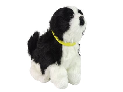 Interaktivní Plyšový Pejsek Border Collie Štěká Pohybuje Ocasem