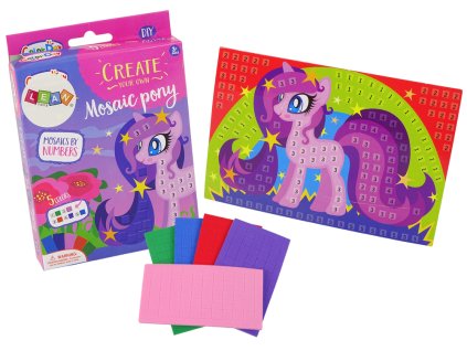 Kreativní Mozaiková Sada Jednorožec - Pro Děti Od 3 Let