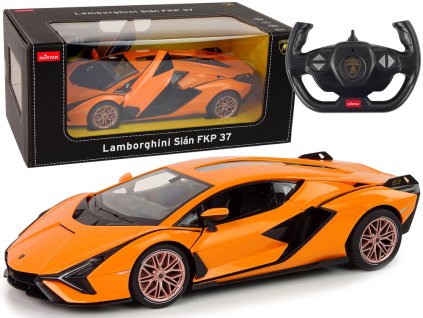 Rastar R/C Lamborghini Sian FKP 37 1:14 Oranžový Dálkově Ovládaný Model