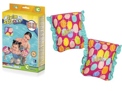 Růžová Plavecká Křidélka Pro Děti M/L Bestway 32183