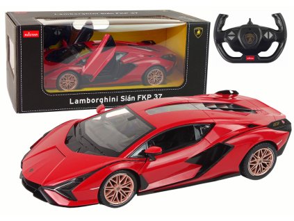 Auto R/C Lamborghini Sian FKP 37 Rastar 1:14 Červené Na Dálkové Ovládání