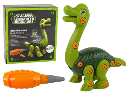 Dinosaurus Brachiosaurus ke Skládání Zelený