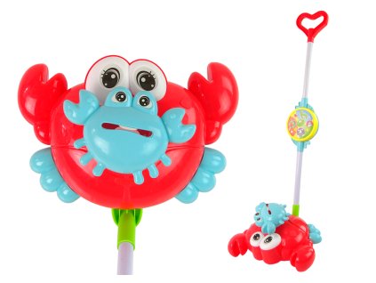 Svítilna Tlačná Hůlka Krab Červená Hudba