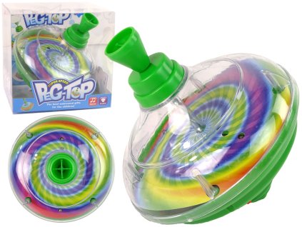 Otočný Popelník Hračka Barvy LED Dioda Hudba