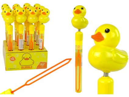 Žlutá kachna s bublifukem se zvukem 29 cm