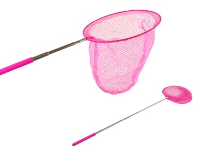 Skládací Teleskopická Síťka na Motýly a Hmyz 85 cm Růžová