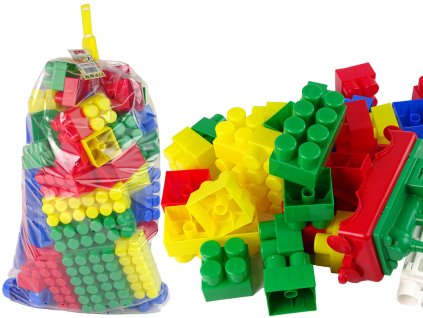 Barevné Stavební Kostky K3 Velké 140 Kusů