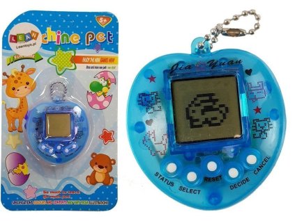 Elektronická Hra Tamagotchi Modrá s Krátkým Řetízkem