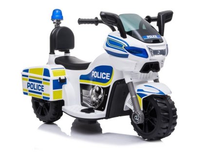 Dětský elektrický motocykl Policie TR1912 Bílý