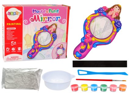 Sada Kreativní Umělecká Zrcátko Forma Sádra Barvy