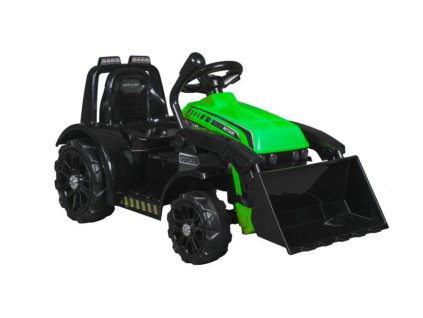 Traktor na Akumulátor ZP1001B s Lžící Klakson Zelený