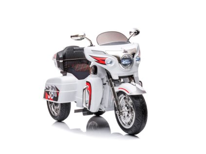 Akumulátorový Tříkolový Motocykl Goldwing Bílý