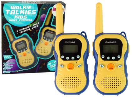 Sada Vysílaček Dětské Walkie Talkie Žluté 2 ks