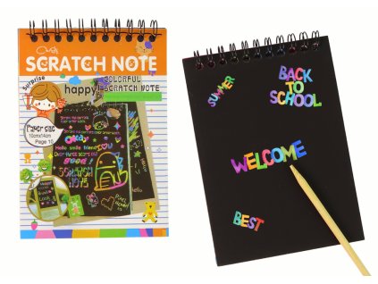 Stírací poznámka pro děti Oranžová