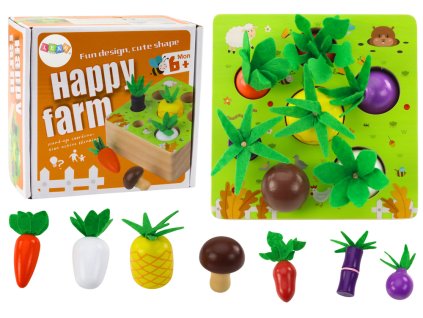 Dřevěná paměťová hra Ovoce a Zelenina