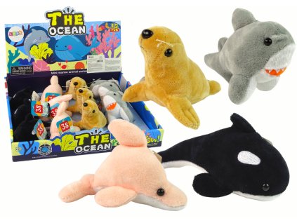 Mini Plyšák Mořští Živočichové 4 Modely