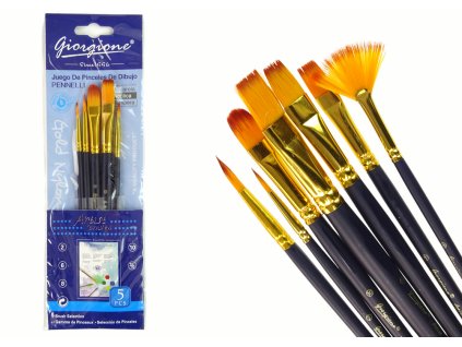 Sada Uměleckých Štětců 7 Tvarů