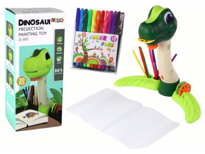 Projektor na Kreslení Dino S Zvuky a Příslušenstvím