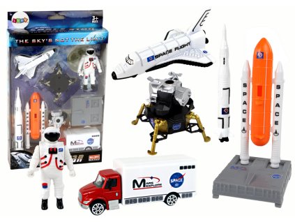 Sada Figurek Vesmír Kosmická Loď 8 Prvků
