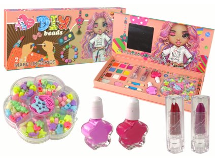 Sada Na Výrobu Make-Upu a Šperků DIY 2v1 100 Ks.