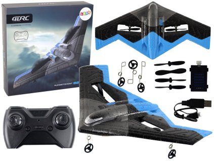 R/C Letadlo 4D-G4 Světla Modro-černé