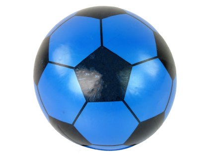 Velký gumový míč modro-černý 23 cm lehký