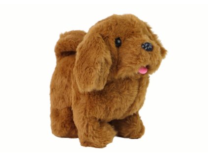 Interaktivní Chodící Pejsek Hnědý s Štěkáním Hračka