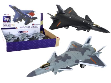 Model Letadla s Třecím Pohonem Černý Šedý