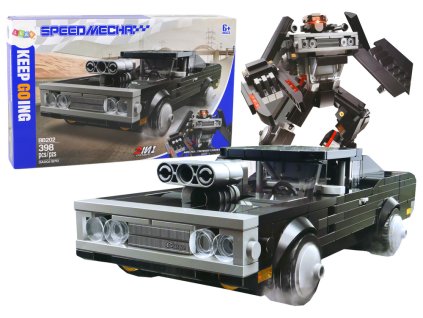 Stavebnice Vozidlo Auto Transformace Robot 2v1