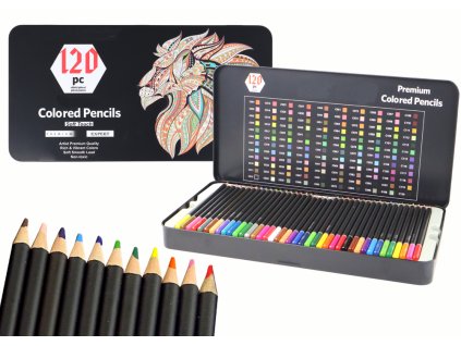 Sada Prémiových Pastelek 120ks. Různé odstíny Seznam Barev