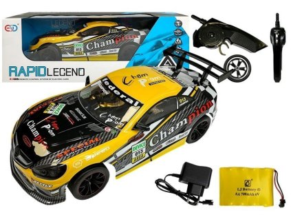 Dálkově ovládané sportovní auto 2,4GHz Žluté