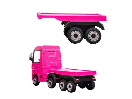 Růžový návěs pro vozidlo na akumulátor HL358 Mercedes Scania Actros