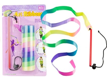 Barevné pásky pro taneční a uměleckou gymnastiku 121 cm