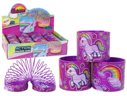 Kultovní Fialová Relaxační Pružina Jednorožec 6CM